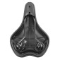 SADDLE- NEWTON FOR URBAN BIKE GRAY LINE "FOR LADY" GEL+SPRINGS - BLACK 265x184mm -STEEL RAIL - BLACK 3700948117156
