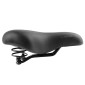 SADDLE- NEWTON FOR URBAN BIKE GRAY LINE "FOR LADY" GEL+SPRINGS - BLACK 265x184mm -STEEL RAIL - BLACK 3700948117156