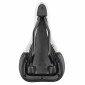 SADDLE- DDK FOR CHILDREN MISSION WHITE / PINK/SILVER PATTERN 240x160mm -STEEL RAIL - BLACK 3700948075623