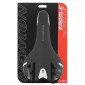 SADDLE- NEWTON FOR ROAD BIKE/MTB KINETIC BLACK / WHITE-BLACK PATTERN 260x140mm -CR-MO RAIL- SILVER 3700948075753