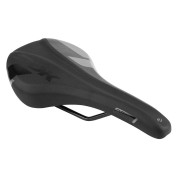 SADDLE- NEWTON FOR ROAD BIKE/MTB ROYL BLACK / BLACK/GREY PATTERN 280x145mm -STEEL RAIL - BLACK 3700948117200