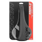 SADDLE- NEWTON FOR ROAD BIKE/MTB ROYL BLACK / BLACK/GREY PATTERN 280x145mm -STEEL RAIL - BLACK 3700948117200