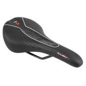 SADDLE- NEWTON FOR ROAD BIKE/MTB ILLICTT BLACK / WHITE STRIPE 275x145mm -STEEL RAIL - BLACK 3700948103005