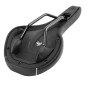 SADDLE- NEWTON FOR ROAD BIKE/MTB ILLICTT BLACK / WHITE STRIPE 275x145mm -STEEL RAIL - BLACK 3700948103005