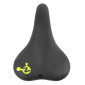 SELLE NEWTON CITY METRO UNISEX ELASTOMERE MODERATE NOIR A MEMOIRE DE FORME 260x180mm 3700948205020