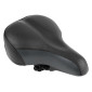 SADDLE- NEWTON FOR URBAN BIKE - NEWFULL BLACK 270x180mm STEEL RAIL (ON CARD) 3700948209356