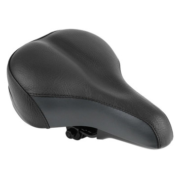 SADDLE- NEWTON FOR URBAN BIKE - NEWFULL BLACK 270x180mm STEEL RAIL (ON CARD) 3700948209356