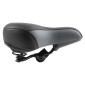 SADDLE- NEWTON FOR URBAN BIKE - NEWFULL BLACK 270x180mm STEEL RAIL (ON CARD) 3700948209356