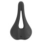 SELLE NEWTON ROUTE/VTT NOIR CONFORT AVEC TROU CENTRAL 276x154mm RAIL ACIER NOIR 3700948278369