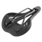 SELLE NEWTON ROUTE / GRAVEL NOIR MAD SAD2 AVEC TROU CENTRAL 276x154mm RAIL ACIER NOIR 3700948278369