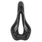 SELLE NEWTON ROUTE/VTT NOIR CONFORT AVEC TROU CENTRAL 269x140mm RAIL ACIER NOIR 3700948278376
