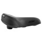 SELLE NEWTON CITY CRUISER ELASTHOMERE UNISEX NOIR A MEMOIRE DE FORME 268X258MM RAIL ACIER - SUPER LARGE -SDL- 3700948300480