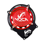 CARTER ALLUMAGE 50 A BOITE VOCA RACING POUR MINARELLI 50 AM6/BETA 50 RR/RIEJU 50 MRT/SHERCO 50 SM-R, SE-R ALU CNC NOIR/ROUGE 3700948308790
