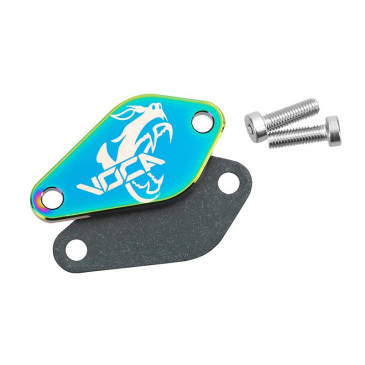 OBTURATEUR POMPE A HUILE 50 A BOITE VOCA STYLE REVERSIBLE POUR MINARELLI 50 AM6/DERBI 50 SENDA, GPR ALU CNC NEO-CHROME 3700948308820