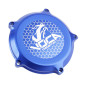 COUVERCLE EMBRAYAGE 50 A BOITE VOCA RACING POUR MINARELLI 50 AM6 / RIEJU 50 MRT / BETA 50 RR / SHERCO 50 SM-R, SE-R ALU CNC BLEU 3700948309520