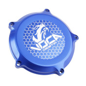 COUVERCLE EMBRAYAGE 50 A BOITE VOCA RACING POUR MINARELLI 50 AM6 / RIEJU 50 MRT / BETA 50 RR / SHERCO 50 SM-R, SE-R ALU CNC BLEU 3700948309520