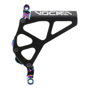 CACHE PIGNON 50 A BOITE VOCA RACING POUR MINARELLI 50 AM6/BETA 50 RR/RIEJU 50 MRT/SHERCO 50 SM-R, SE-R ALU CNC NOIR/NEO-CHROME 3700948309575