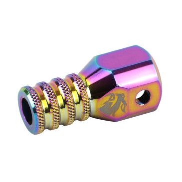 EMBOUT SELECTEUR DE VITESSE VOCA RACING MINARELLI 50 AM6/BETA 50 RR/RIEJU 50 MRT/SHERCO 50 SM-R, SE-R ALU CNC NEO-CHROME 3700948309599