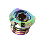 BOUCHON D'HUILE 50 A BOITE VOCA EVO V2 MINARELLI 50 AM6/RIEJU 50 MRT, SMX/YAMAHA 50 TZR, DTR/PEUGEOT 50 XPS, XR6/BETA 50 RR/SHERCO 50 SM-R, SE-R ALU CNC NEO-CHROME 3700948309674