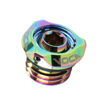 BOUCHON D'HUILE 50 A BOITE VOCA EVO V2 MINARELLI 50 AM6/RIEJU 50 MRT, SMX/YAMAHA 50 TZR, DTR/PEUGEOT 50 XPS, XR6/BETA 50 RR/SHERCO 50 SM-R, SE-R ALU CNC NEO-CHROME 3700948309674