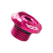 BOUCHON D'HUILE SCOOT VOCA RACING POUR MBK 50 BOOSTER, STUNT, NITRO, OVETTO/YAMAHA 50 BWS, SLIDER, AEROX, NEOS ALU CNC ROSE (M14x1,50) 3700948308110