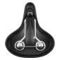 SADDLE- NEWTON FOR URBAN BIKE CLASSIC BLACK WITH SPRINGS 260x155mm 3700948075807