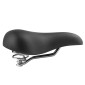 SADDLE- NEWTON FOR URBAN BIKE CLASSIC BLACK WITH SPRINGS 260x155mm 3700948075807