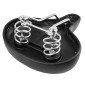 SADDLE- NEWTON FOR URBAN BIKE CLASSIC BLACK WITH SPRINGS 260x155mm 3700948075807