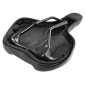 SADDLE- NEWTON FOR URBAN BIKE TRAY CONFORT BLACK 260x195mm -STEEL RAIL - BLACK (FLAT SHAPED) 3700948102954