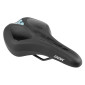 SADDLE- NEWTON FOR URBAN BIKE MEMORY COMFORT BLACK 265x165mm -STEEL RAIL - BLACK (SHAPE MEMORY) 3700948102978