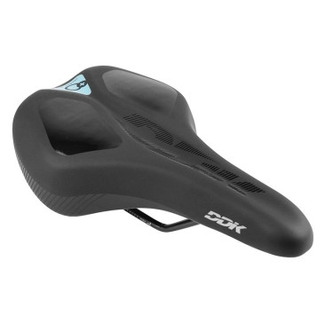 SADDLE- NEWTON FOR URBAN BIKE MEMORY COMFORT BLACK 265x165mm -STEEL RAIL - BLACK (SHAPE MEMORY) 3700948102978