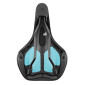 SADDLE- NEWTON FOR URBAN BIKE MEMORY COMFORT BLACK 265x165mm -STEEL RAIL - BLACK (SHAPE MEMORY) 3700948102978