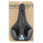SADDLE- NEWTON FOR URBAN BIKE MEMORY COMFORT BLACK 265x165mm -STEEL RAIL - BLACK (SHAPE MEMORY) 3700948102978