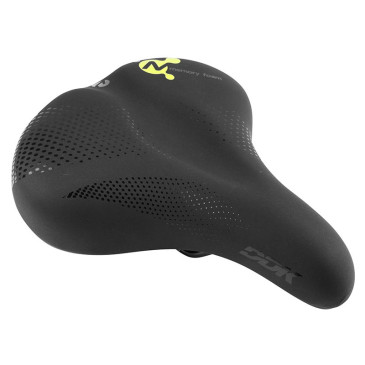 SADDLE- NEWTON FOR URBAN BIKE- METROPOLITAN BLACK-SHAPE MEMORY- WITH HANDLE 260x220mm (IDEAL FOR E/BIKE) 3700948094778