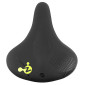 SADDLE- NEWTON FOR URBAN BIKE- METROPOLITAN BLACK-SHAPE MEMORY- WITH HANDLE 260x220mm (IDEAL FOR E/BIKE) 3700948094778