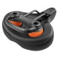 SADDLE- NEWTON FOR URBAN BIKE- METROPOLITAN BLACK-SHAPE MEMORY- WITH HANDLE 260x220mm (IDEAL FOR E/BIKE) 3700948094778