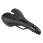 SELLE NEWTON VTT/TREKKING ERGONOMIC HOMME ATHLETIC NOIR A MEMOIRE DE FORME AVEC TROU CENTRAL 260x155mm 3700948205013