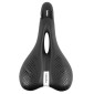 SELLE NEWTON VTT/TREKKING ERGONOMIC HOMME ATHLETIC NOIR A MEMOIRE DE FORME AVEC TROU CENTRAL 260x155mm 3700948205013