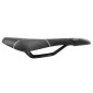 SADDLE - NEWTON FOR ROAD BIKE / MTB - KALLUM BLACK/SILVER LINE - 281x140mm - STEEL RAIL 3700948209172
