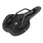 SADDLE - NEWTON FOR ROAD BIKE / MTB - KALLUM BLACK/SILVER LINE - 281x140mm - STEEL RAIL 3700948209172