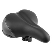 SADDLE- NEWTON FOR URBAN BIKE - NEWFORM BLACK/GREY 258x228mm STEEL RAIL (ON CARD) 3700948209349