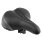 SADDLE- NEWTON FOR URBAN BIKE - NEWFORM BLACK/GREY 258x228mm STEEL RAIL (ON CARD) 3700948209349