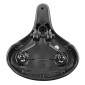 SADDLE- NEWTON FOR URBAN BIKE - NEWFORM BLACK/GREY 258x228mm STEEL RAIL (ON CARD) 3700948209349