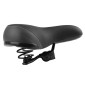 SADDLE- NEWTON FOR URBAN BIKE - NEWFORM BLACK/GREY 258x228mm STEEL RAIL (ON CARD) 3700948209349
