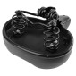 SADDLE- NEWTON FOR URBAN BIKE - NEWFORM BLACK/GREY 258x228mm STEEL RAIL (ON CARD) 3700948209349