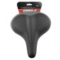 SADDLE- NEWTON FOR URBAN BIKE - NEWFORM BLACK/GREY 258x228mm STEEL RAIL (ON CARD) 3700948209349