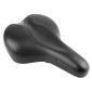 SADDLE- NEWTON FOR URBAN BIKE - BLACK - FLUIDYNAMIC DUAL DENSITY CONFORT 50 MODERATE -ELASTOMER 272x192mm 3700948228258