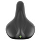 SADDLE- NEWTON FOR URBAN BIKE - BLACK - FLUIDYNAMIC DUAL DENSITY CONFORT 50 MODERATE -ELASTOMER 272x192mm 3700948228258