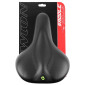 SADDLE- NEWTON FOR URBAN BIKE - BLACK - FLUIDYNAMIC DUAL DENSITY CONFORT 50 MODERATE -ELASTOMER 272x192mm 3700948228258