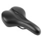 SADDLE- NEWTON FOR URBAN BIKE - "FOR MEN" BLACK - FLUIDYNAMIC DUAL DENSITY CONFORT 50 MODERATE 282x180mm 3700948228203